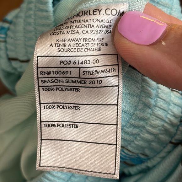 Hurley Plaid Drawstring Waist Athletic Shorts Sz L - Picture 8 of 8